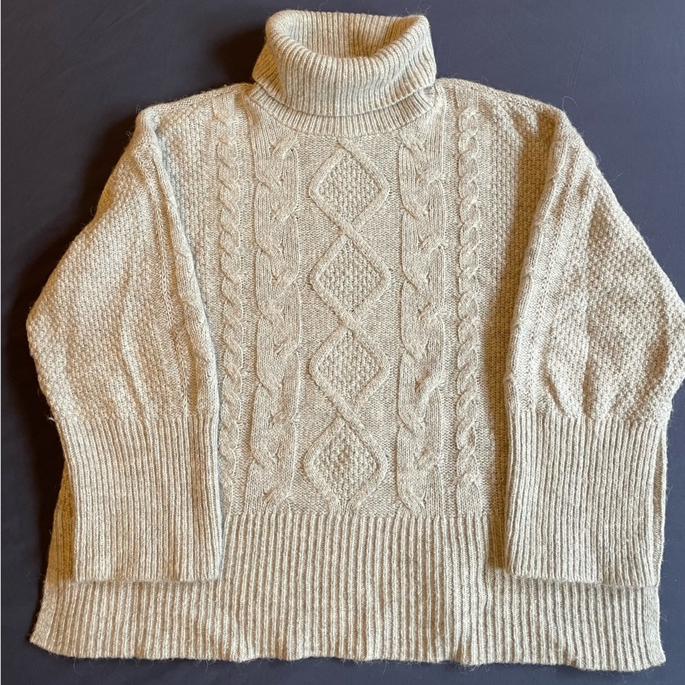 Cozy Grey Turtleneck Sweater